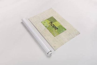 Hope Collage by Courtney Prahl. shown as a rolled paper print. Available as archival giclee rolled canvas, fine art paper, or poster print. SKU 52561i.