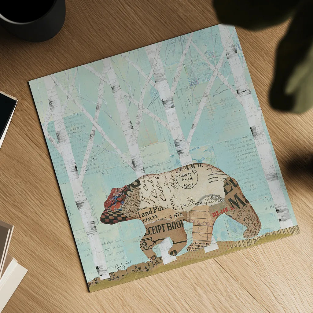 In the Forest II by Courtney Prahl. Shown as a detailed flat fine art print, highlighting archival giclee quality. Available as an archival giclee rolled canvas, fine art paper, or poster print. SKU 22965a.