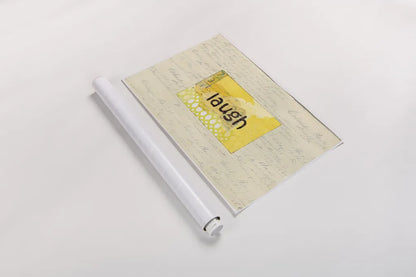 Laugh Collage by Courtney Prahl. shown as a rolled paper print. Available as archival giclee rolled canvas, fine art paper, or poster print. SKU 52562i.