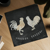Le Coq Cameo Sq no Words by Courtney Prahl. Shown as a detailed flat fine art print, highlighting archival giclee quality. Available as an archival giclee rolled canvas, fine art paper, or poster print. SKU 21816a.