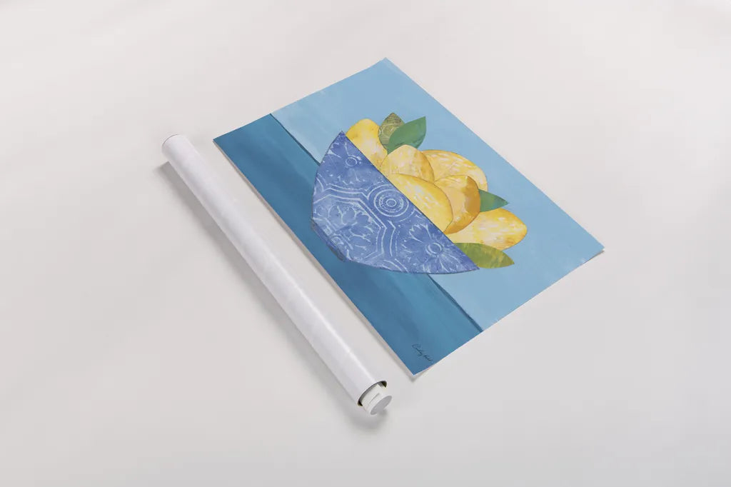 Lemon Elegance by Courtney Prahl. shown as a rolled paper print. Available as archival giclee rolled canvas, fine art paper, or poster print. SKU 98526i.