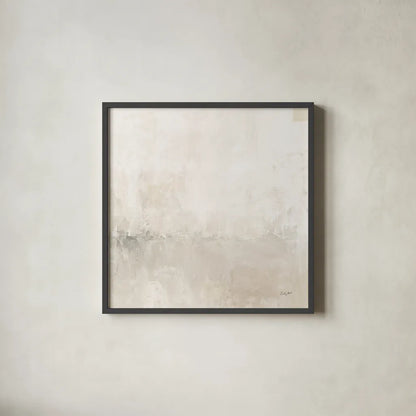 Light Gray Morning Light Crop by Courtney Prahl. Shown in a sleek black glass frame for a contemporary gallery look. Available as an archival giclee rolled canvas, fine art paper, or poster print. SKU 78142a.