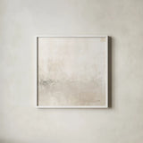 Light Gray Morning Light Crop by Courtney Prahl. Shown in a crisp white glass frame for a clean and minimalist style. Available as an archival giclee rolled canvas, fine art paper, or poster print. SKU 78142a.