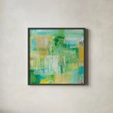Lively by Courtney Prahl. Shown in a sleek black glass frame for a contemporary gallery look. Available as an archival giclee rolled canvas, fine art paper, or poster print. SKU 87802a.
