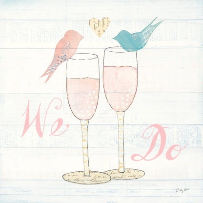 Lovebirds IV by Courtney Prahl. SKU 37345a. Archival Giclee Fine art print for wall decor.