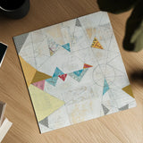 Map Collage Crop by Courtney Prahl. Shown as a detailed flat fine art print, highlighting archival giclee quality. Available as an archival giclee rolled canvas, fine art paper, or poster print. SKU 18922a.