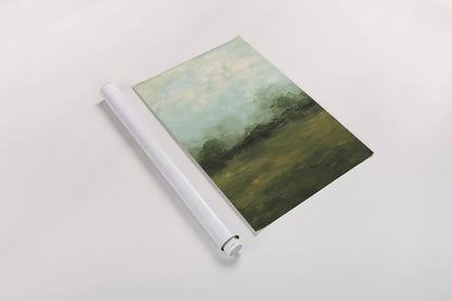 Meadows Edge Dark Crop by Courtney Prahl. shown as a rolled paper print. Available as archival giclee rolled canvas, fine art paper, or poster print. SKU 79047h.