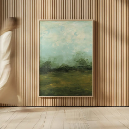 Meadows Edge Dark Crop by Courtney Prahl. shown as over sized large wall art. Available as an archival giclee rolled canvas, fine art paper, or poster print. SKU 79047h.