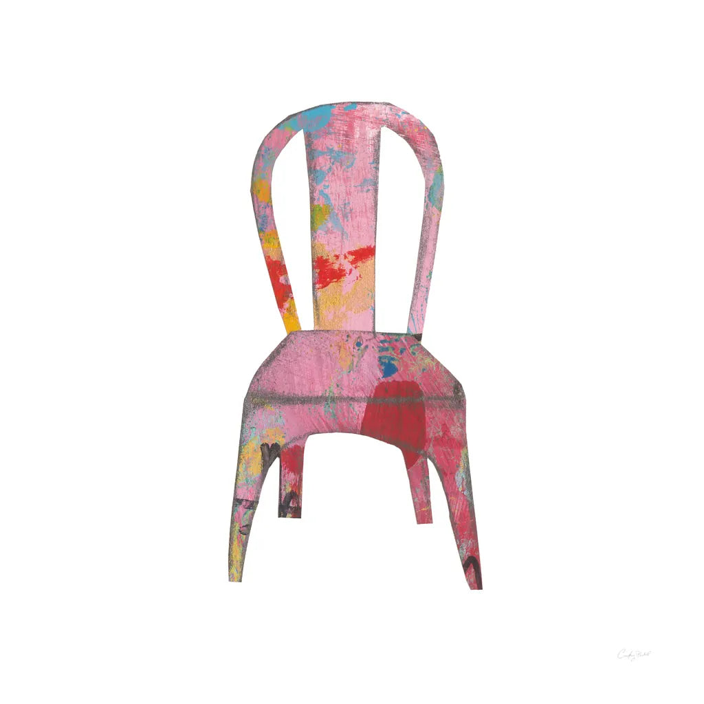 Mod Chairs I by Courtney Prahl. SKU 64269a. Archival Giclee Fine art print for wall decor.