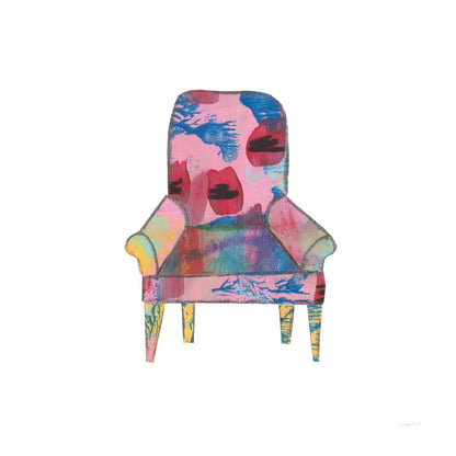 Mod Chairs VII by Courtney Prahl. SKU 64275a. Archival Giclee Fine art print for wall decor.