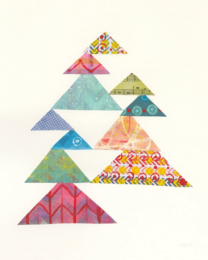 Modern Abstract Triangles I by Courtney Prahl