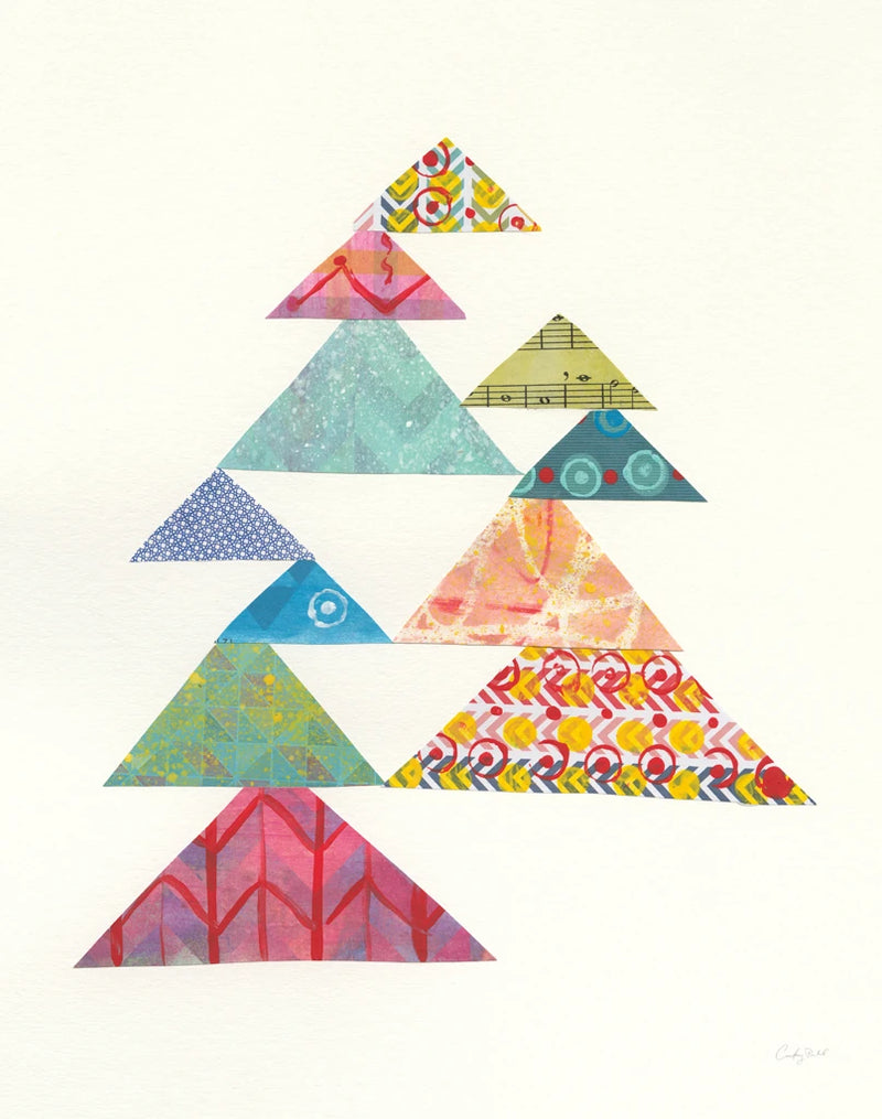 Modern Abstract Triangles I by Courtney Prahl