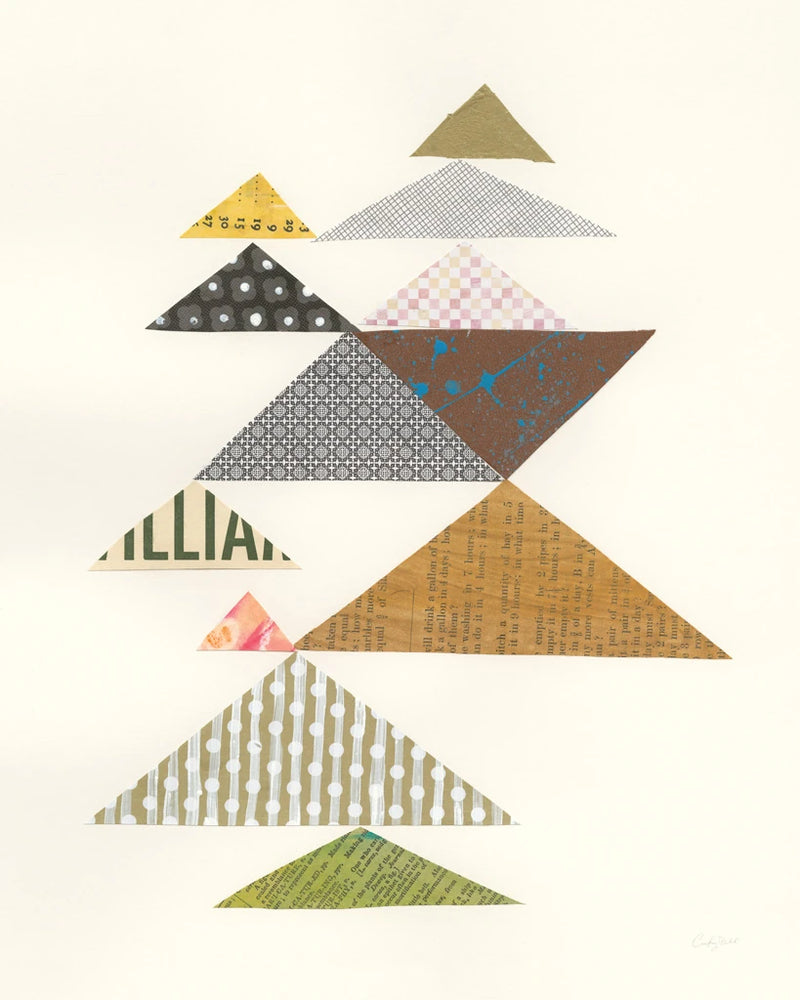 Modern Abstract Triangles II by Courtney Prahl
