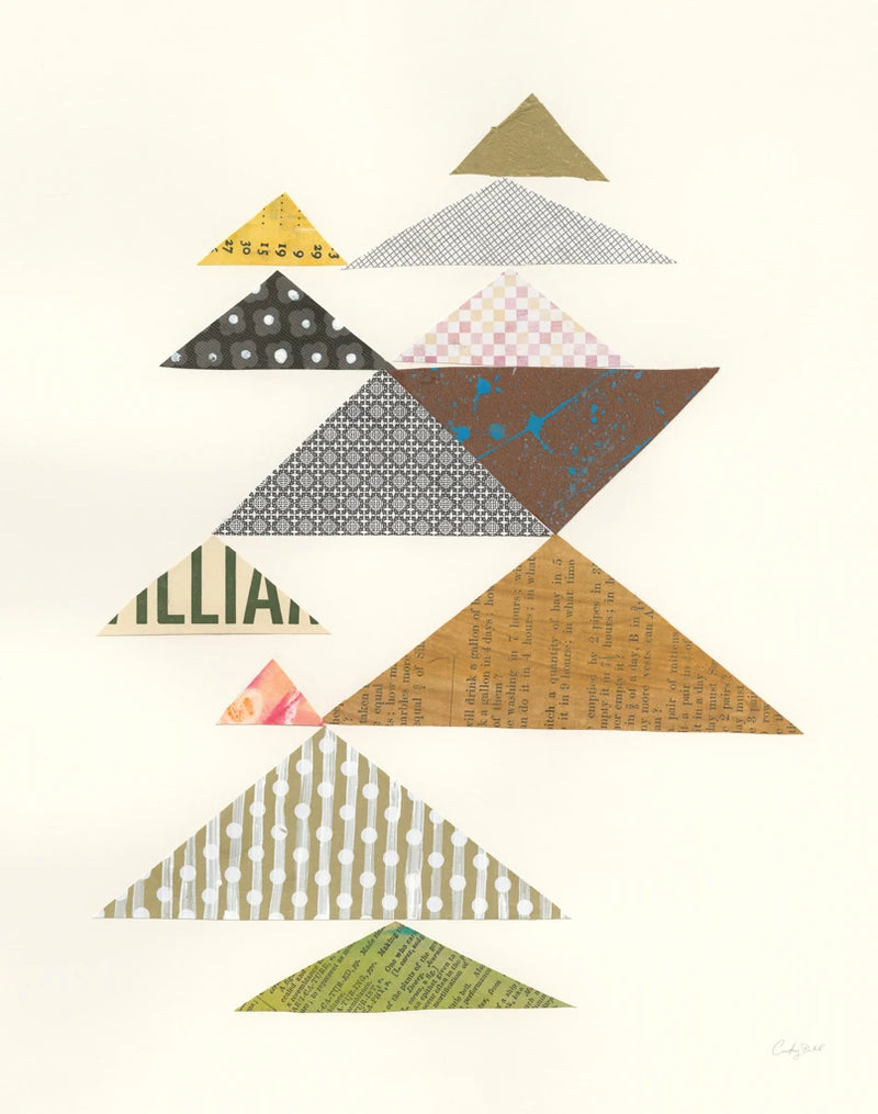 Modern Abstract Triangles II by Courtney Prahl