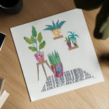 Namaste V by Courtney Prahl. Shown as a detailed flat fine art print, highlighting archival giclee quality. Available as an archival giclee rolled canvas, fine art paper, or poster print. SKU 64268a.