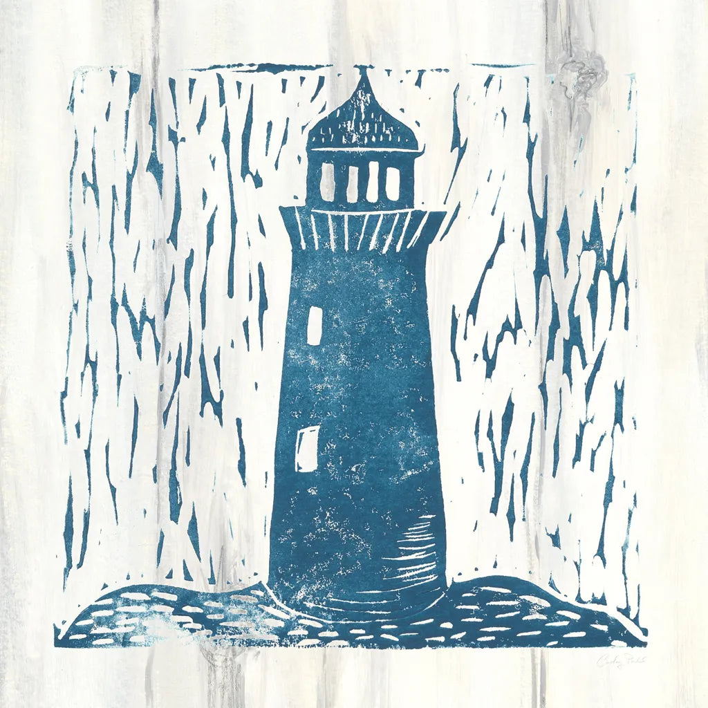 Nautical Collage I On White Wood by Courtney Prahl. SKU 41771a. Archival Giclee Fine art print for wall decor.