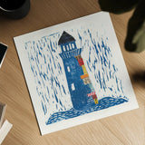 Nautical Collage II by Courtney Prahl. Shown as a detailed flat fine art print, highlighting archival giclee quality. Available as an archival giclee rolled canvas, fine art paper, or poster print. SKU 32801a.