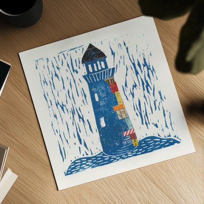 Nautical Collage II by Courtney Prahl. Shown as a detailed flat fine art print, highlighting archival giclee quality. Available as an archival giclee rolled canvas, fine art paper, or poster print. SKU 32801a.