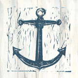 Nautical Collage III On White Wood by Courtney Prahl. SKU 41772a. Archival Giclee Fine art print for wall decor.