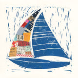 Nautical Collage IV by Courtney Prahl. SKU 32803a. Archival Giclee Fine art print for wall decor.