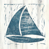 Nautical Collage IV On White Wood by Courtney Prahl. SKU 41773a. Archival Giclee Fine art print for wall decor.