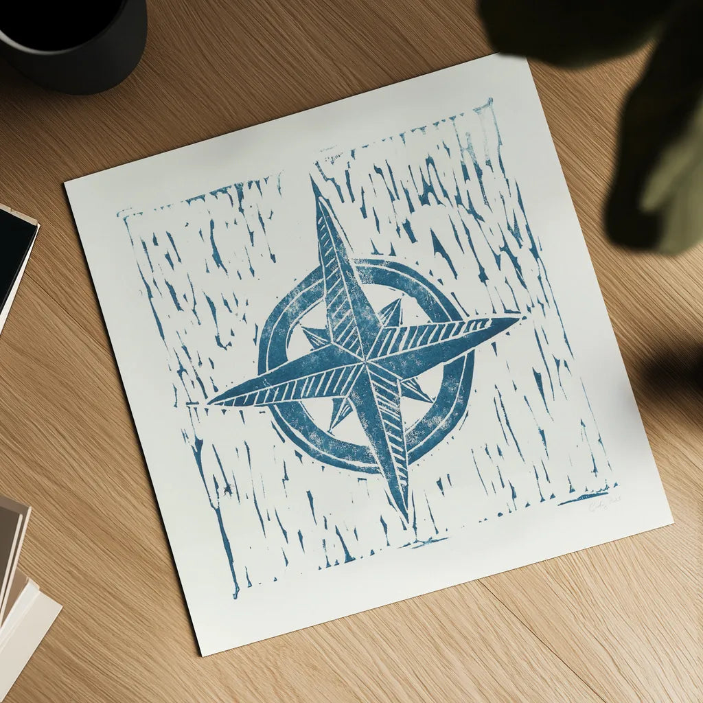 Nautical Collage on White II by Courtney Prahl. Shown as a detailed flat fine art print, highlighting archival giclee quality. Available as an archival giclee rolled canvas, fine art paper, or poster print. SKU 32805a.