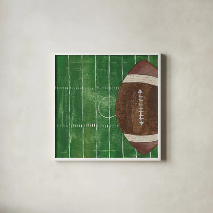 On the Field I by Courtney Prahl. Shown in a crisp white glass frame for a clean and minimalist style. Available as an archival giclee rolled canvas, fine art paper, or poster print. SKU 31723a.