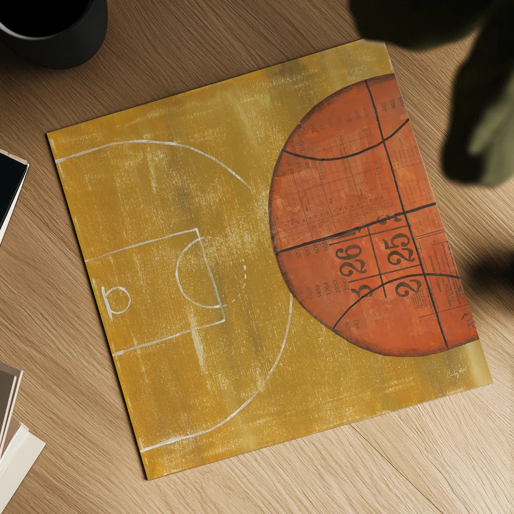 On the Field II by Courtney Prahl. Shown as a detailed flat fine art print, highlighting archival giclee quality. Available as an archival giclee rolled canvas, fine art paper, or poster print. SKU 31724a.