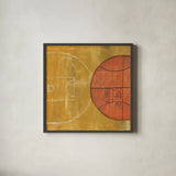 On the Field II by Courtney Prahl. Shown in a sleek black glass frame for a contemporary gallery look. Available as an archival giclee rolled canvas, fine art paper, or poster print. SKU 31724a.