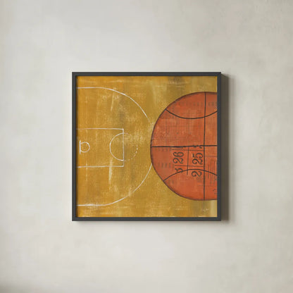 On the Field II by Courtney Prahl. Shown in a sleek black glass frame for a contemporary gallery look. Available as an archival giclee rolled canvas, fine art paper, or poster print. SKU 31724a.