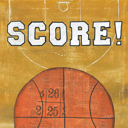 On the Field II Score by Courtney Prahl. SKU 32959a. Archival Giclee Fine art print for wall decor.