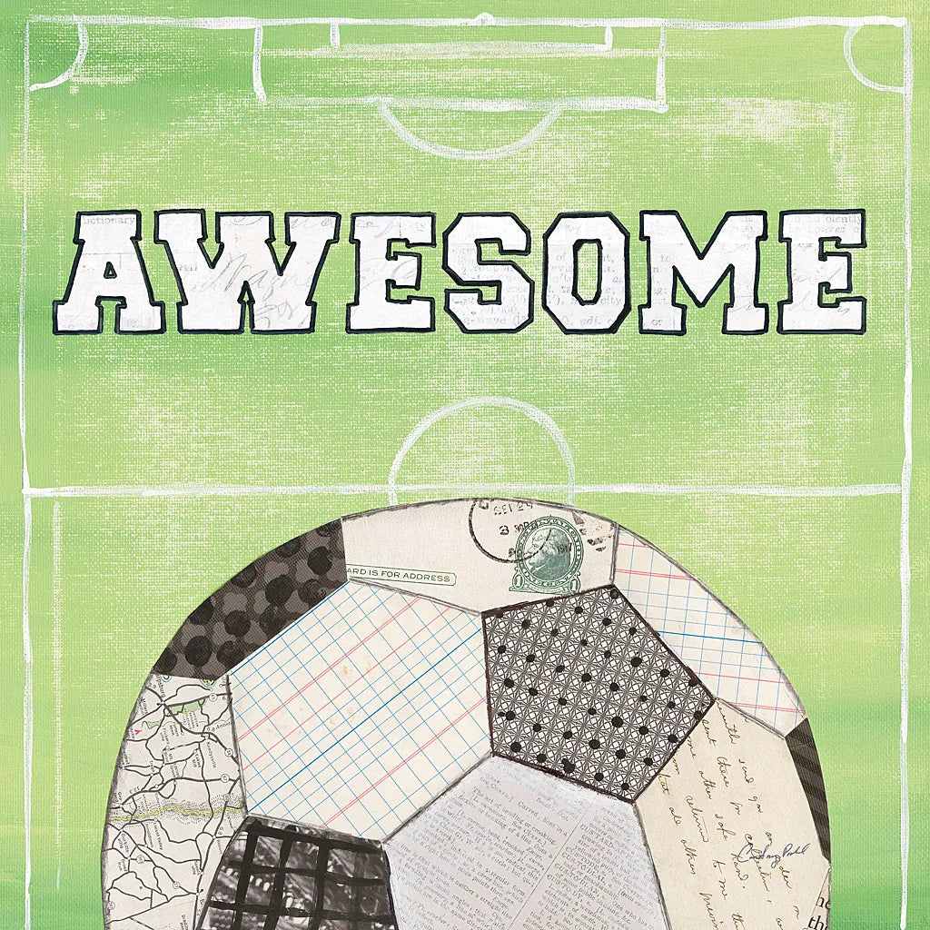 On the Field IV Awesome by Courtney Prahl. SKU 32961a. Archival Giclee Fine art print for wall decor.