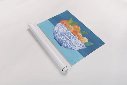 Orange Elegance by Courtney Prahl. shown as a rolled paper print. Available as archival giclee rolled canvas, fine art paper, or poster print. SKU 98525i.