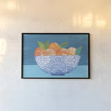 Orange Elegance by Courtney Prahl. shown as a paper print in a black flame. Available as a archival giclee rolled canvas, fine art paper, or poster print. SKU 98525i.