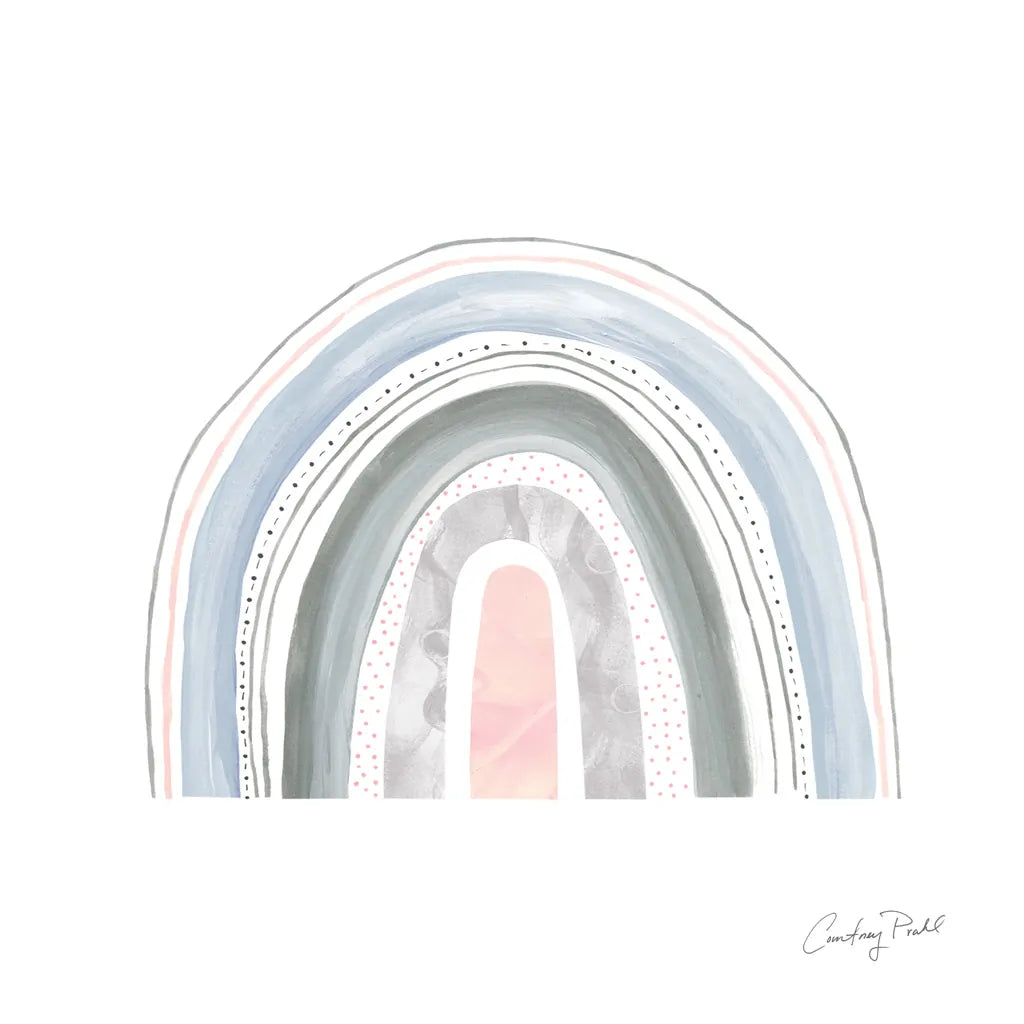 Pastel Rainbow VII by Courtney Prahl. SKU 76380a. Archival Giclee Fine art print for wall decor.
