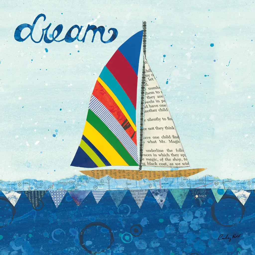 Rainbow Spinnakers II by Courtney Prahl. SKU 37517a. Archival Giclee Fine art print for wall decor.