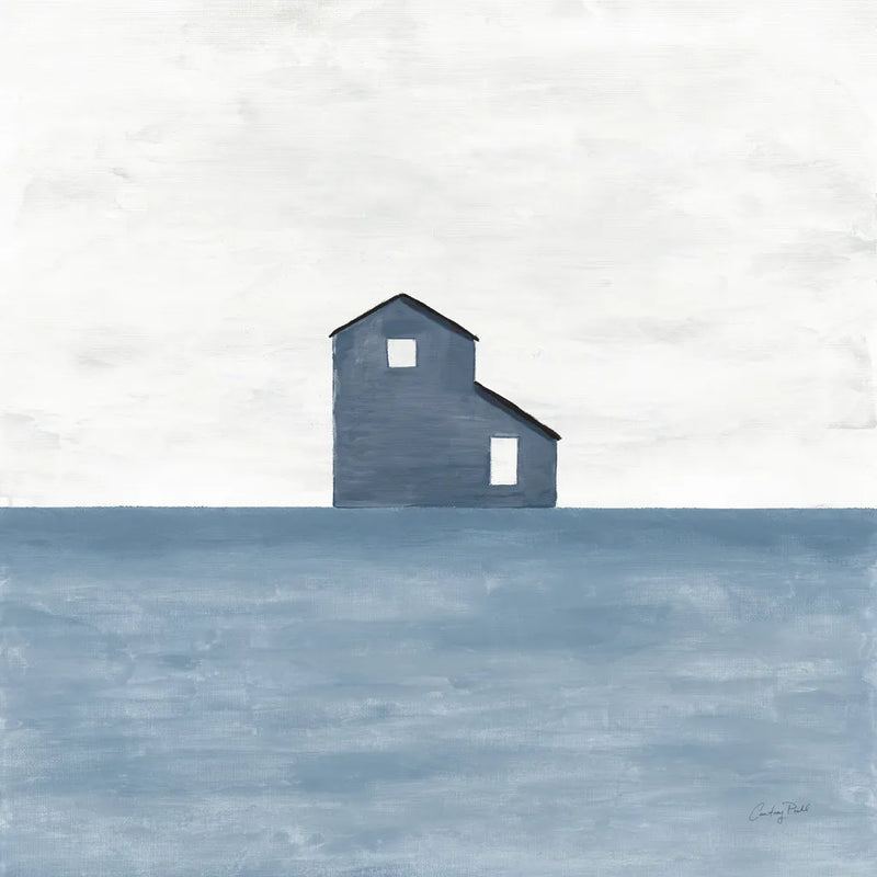 Rural Simplicity I Blue by Courtney Prahl. SKU 80506a. Archival Giclee Fine art print for wall decor.