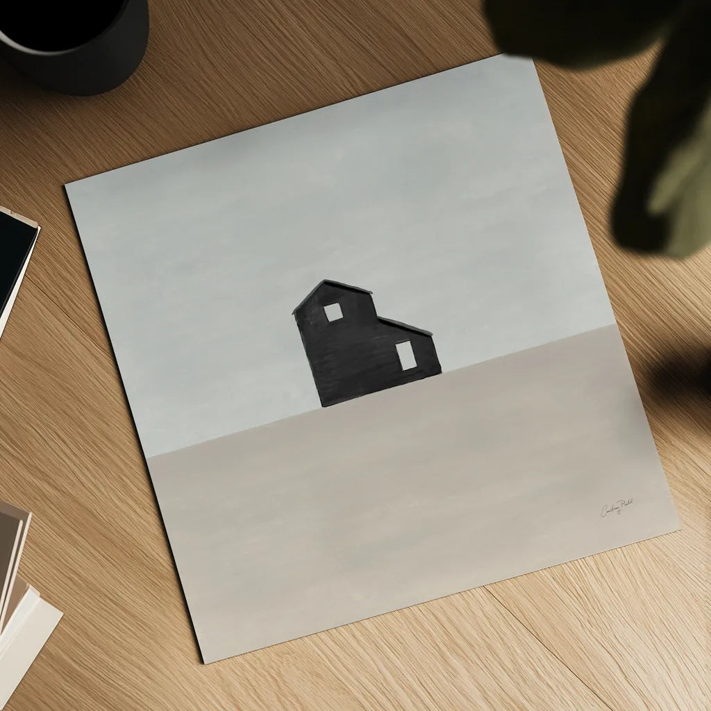 Rural Simplicity I Neutral by Courtney Prahl. Shown as a detailed flat fine art print, highlighting archival giclee quality. Available as an archival giclee rolled canvas, fine art paper, or poster print. SKU 80508a.