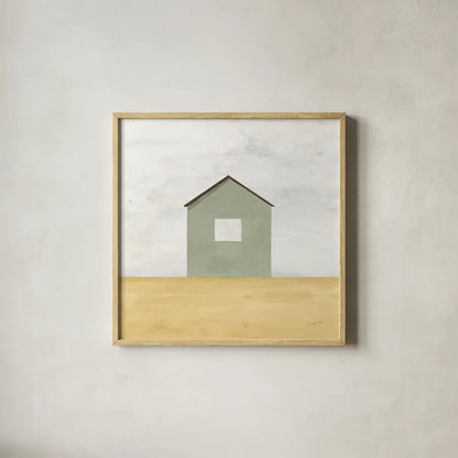 Rural Simplicity II by Courtney Prahl. Shown in a natural wood glass frame for a timeless modern aesthetic. Available as an archival giclee rolled canvas, fine art paper, or poster print. SKU 74101a.