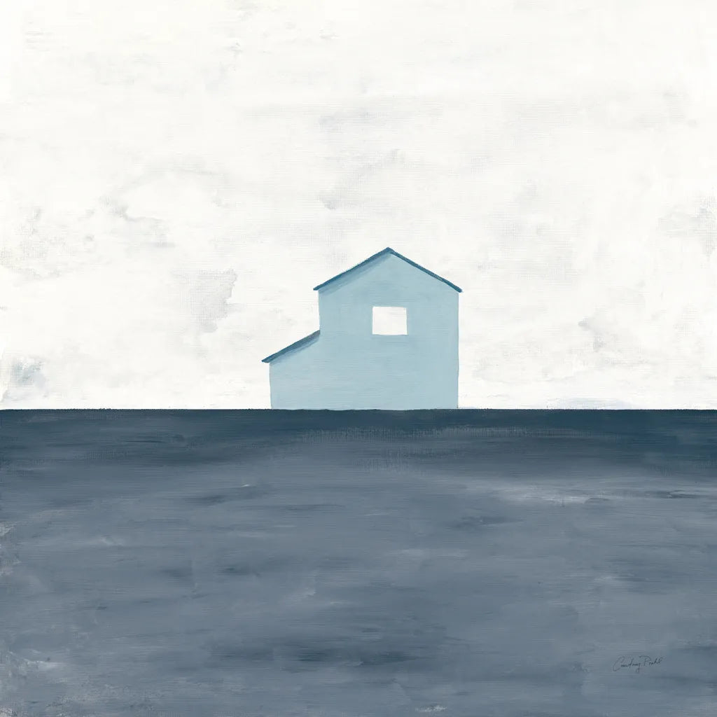 Rural Simplicity IV Blue by Courtney Prahl. SKU 80507a. Archival Giclee Fine art print for wall decor.