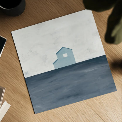 Rural Simplicity IV Blue by Courtney Prahl. Shown as a detailed flat fine art print, highlighting archival giclee quality. Available as an archival giclee rolled canvas, fine art paper, or poster print. SKU 80507a.