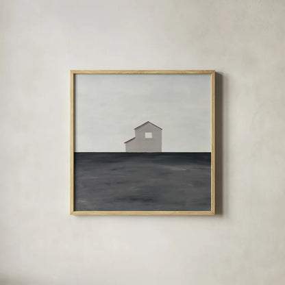 Rural Simplicity IV Neutral by Courtney Prahl. Shown in a natural wood glass frame for a timeless modern aesthetic. Available as an archival giclee rolled canvas, fine art paper, or poster print. SKU 80509a.