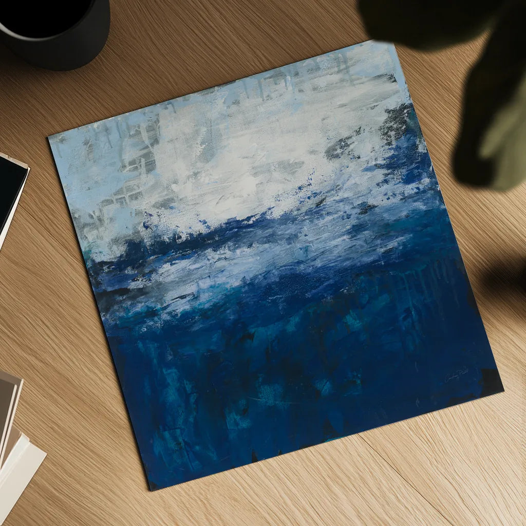 Seaside Escape I by Courtney Prahl. Shown as a detailed flat fine art print, highlighting archival giclee quality. Available as an archival giclee rolled canvas, fine art paper, or poster print. SKU 61963a.