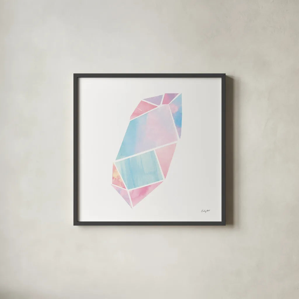 Shine II by Courtney Prahl. Shown in a sleek black glass frame for a contemporary gallery look. Available as an archival giclee rolled canvas, fine art paper, or poster print. SKU 55564a.