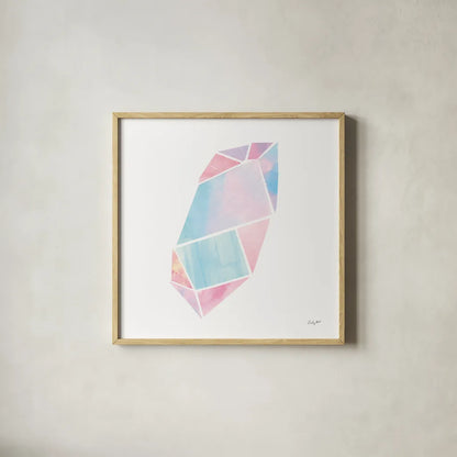 Shine II by Courtney Prahl. Shown in a natural wood glass frame for a timeless modern aesthetic. Available as an archival giclee rolled canvas, fine art paper, or poster print. SKU 55564a.