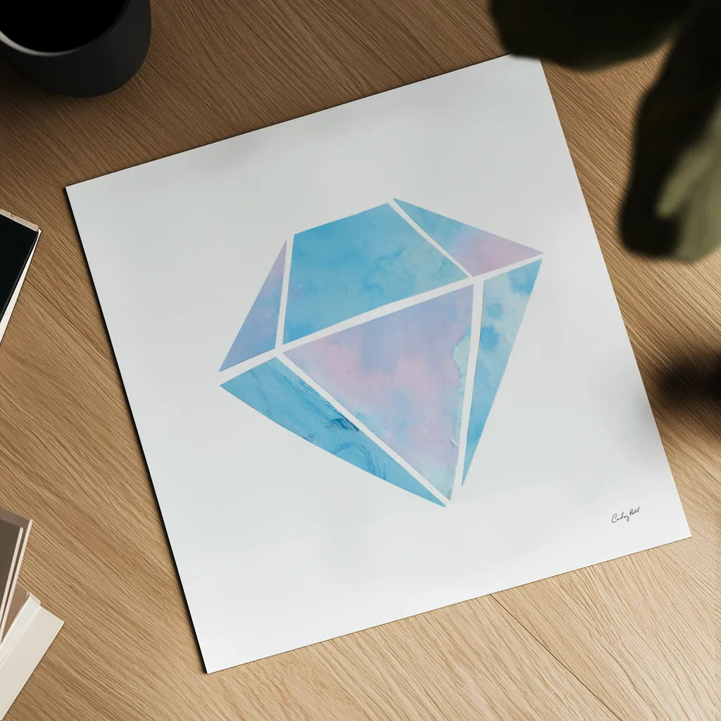 Shine III by Courtney Prahl. Shown as a detailed flat fine art print, highlighting archival giclee quality. Available as an archival giclee rolled canvas, fine art paper, or poster print. SKU 55565a.