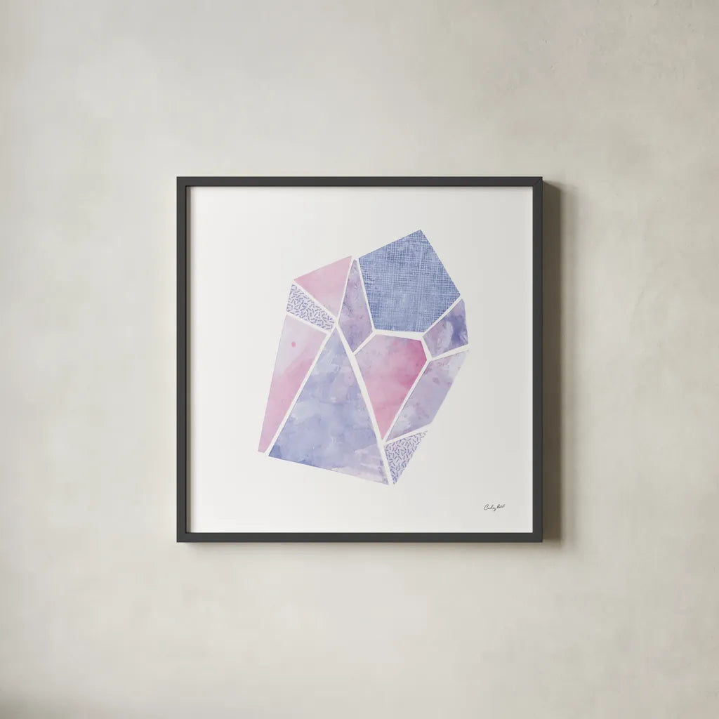 Shine IV by Courtney Prahl. Shown in a sleek black glass frame for a contemporary gallery look. Available as an archival giclee rolled canvas, fine art paper, or poster print. SKU 55566a.