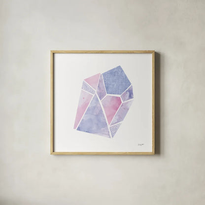 Shine IV by Courtney Prahl. Shown in a natural wood glass frame for a timeless modern aesthetic. Available as an archival giclee rolled canvas, fine art paper, or poster print. SKU 55566a.