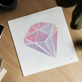 Shine V by Courtney Prahl. Shown as a detailed flat fine art print, highlighting archival giclee quality. Available as an archival giclee rolled canvas, fine art paper, or poster print. SKU 55567a.