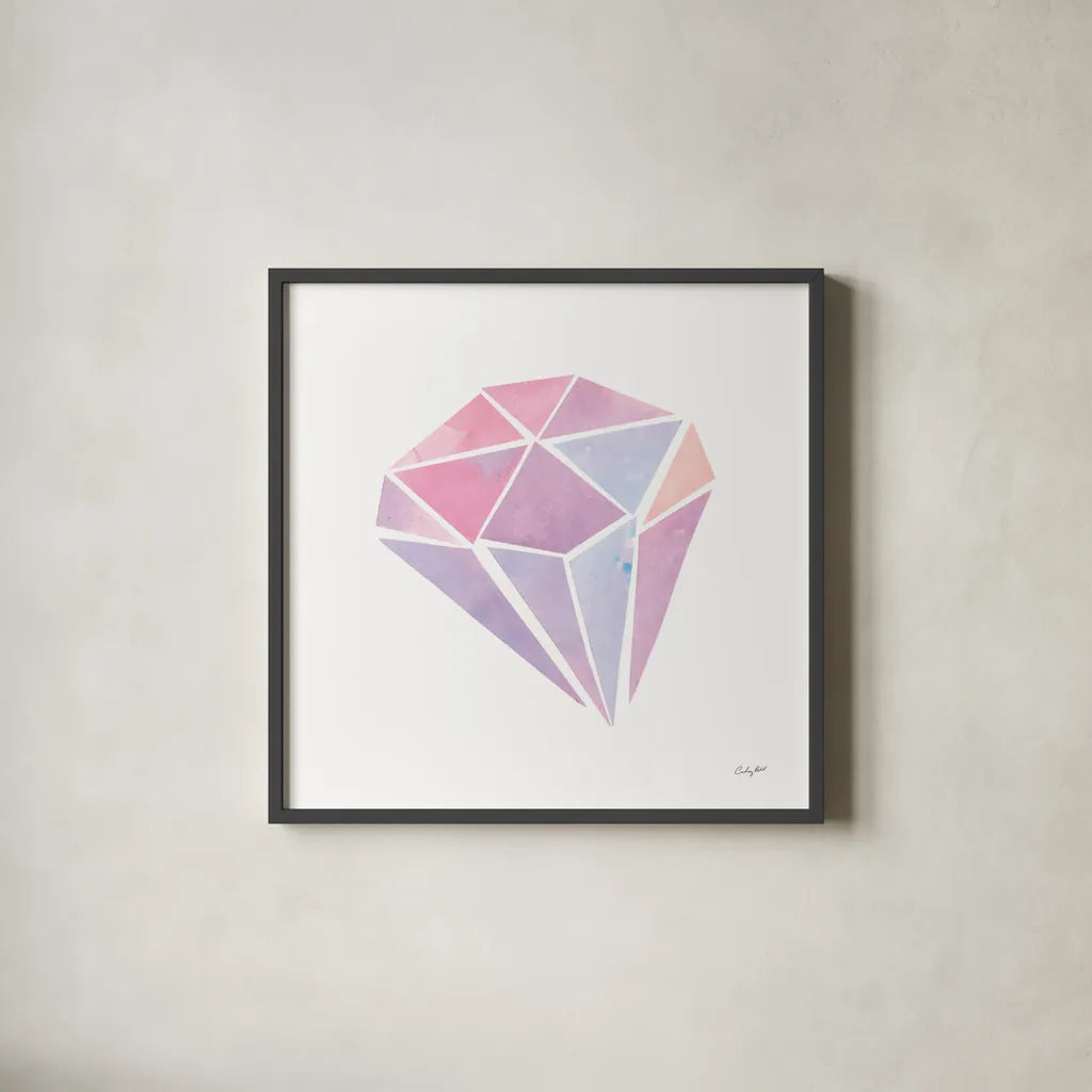 Shine V by Courtney Prahl. Shown in a sleek black glass frame for a contemporary gallery look. Available as an archival giclee rolled canvas, fine art paper, or poster print. SKU 55567a.